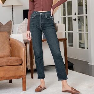 NWT Agolde High Rise Cropped Jeans SZ 25